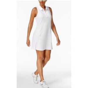 NEW Ideology Womens Golf/Tennis Polo Dress White Medium Retail $50